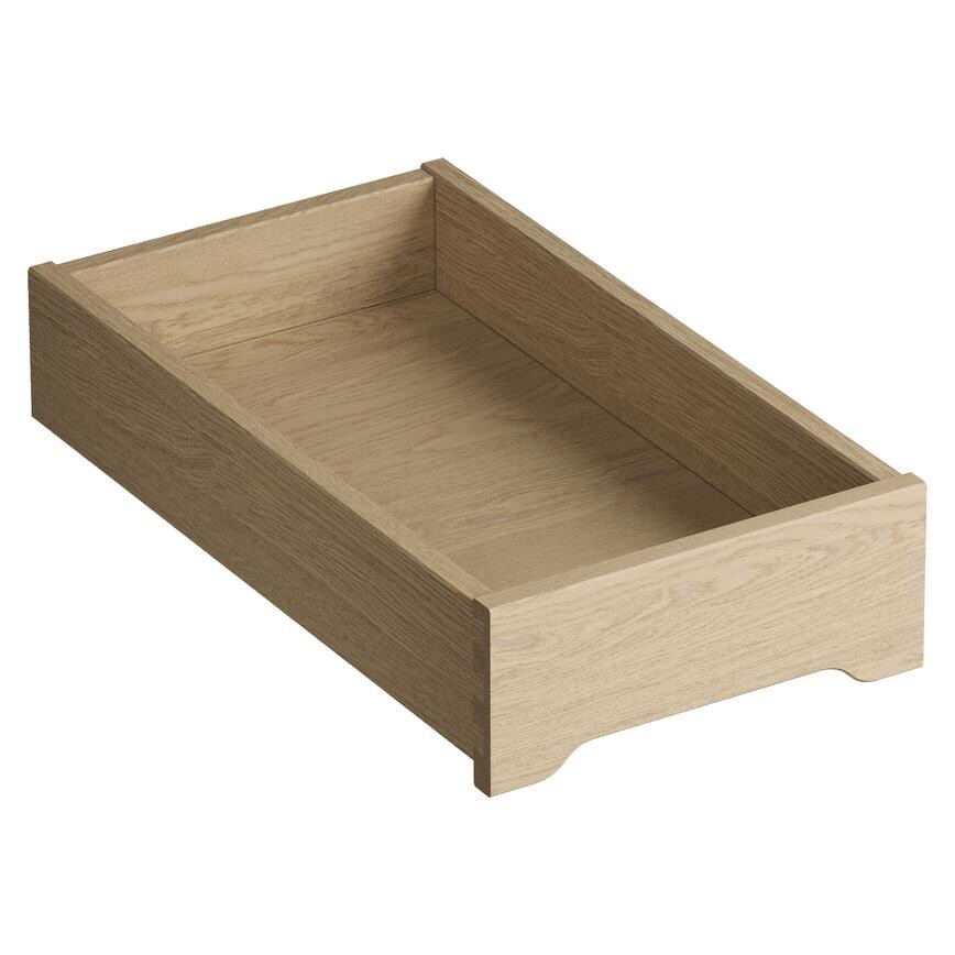 Natural Oak Veneered 300mm Ready Assembled Internal Drawer
