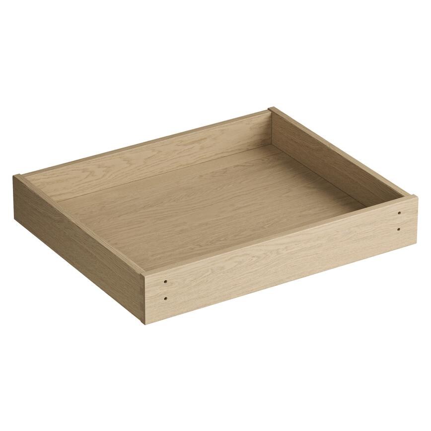 Natural Oak Veneered 600mm Ready Assembled Drawer