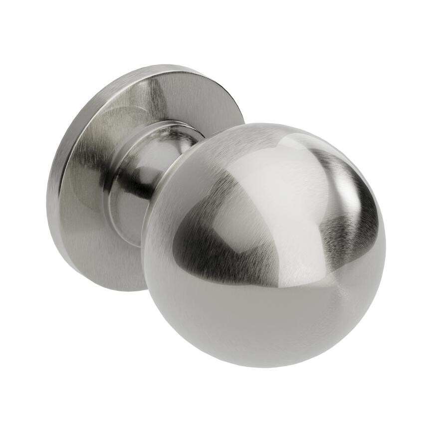 Beehive Brushed Nickel Smooth Cabinet Handle