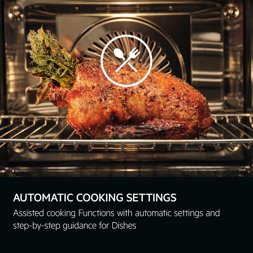 AEG Series 6000 OS6AB50AK Built In Black Single Multifunction Oven