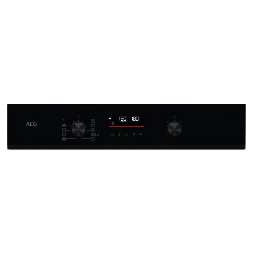 AEG Series 6000 NBS6P521AB Built In Black Single Multifunction Oven