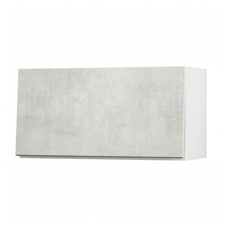 Hockley Textured White Stone 360mm x 700mm Half Height Kitchen Door or Drawer Unit Angled Open