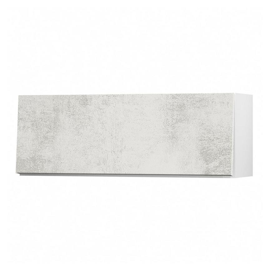 Hockley Textured White Stone 360mm x 1000mm Half Height Kitchen Door or Drawer Unit Angled Open