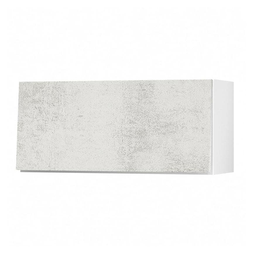 Hockley Textured White Stone 360mm x 800mm Half Height Kitchen Door or Drawer Unit Angled Open