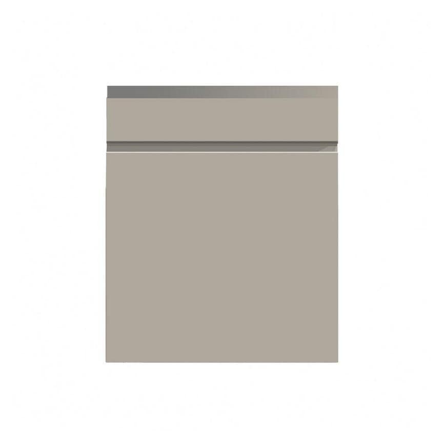 Clerkenwell Matt Metallic Titanium 557mm x 600mm Full Height Drawerline Kitchen Door Additional Cut Out
