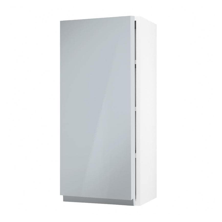 Clerkenwell Gloss Mist 900mm x 400mm Tall Kitchen Door Angled Open