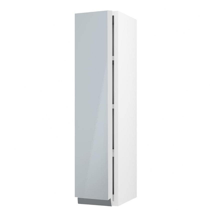 Clerkenwell Gloss Mist 900mm x 200mm Tall Kitchen Door Angled Open