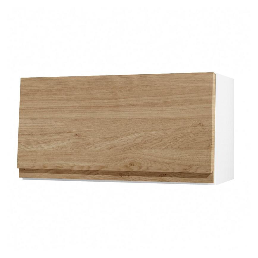 Clerkenwell Matt Natural Oak 360mm x 700mm Half Height Kitchen Door or Drawer Angled Open