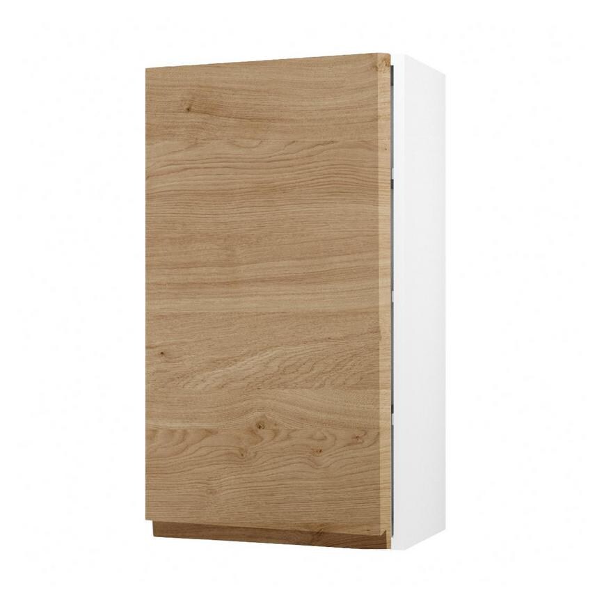 Clerkenwell Matt Natural Oak 900mm x 500mm Tall Kitchen Door Angled Open