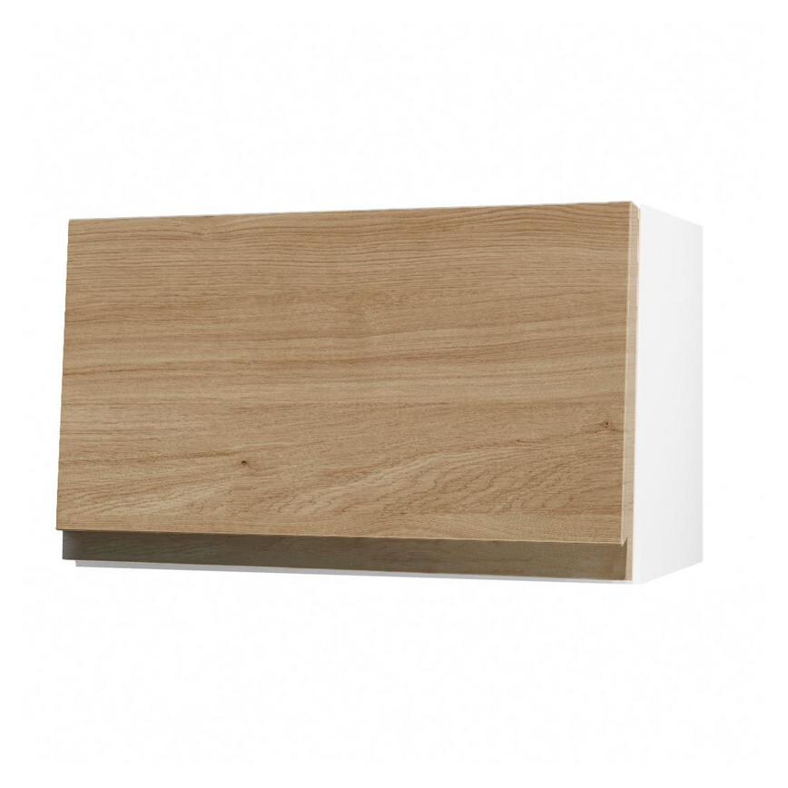 Clerkenwell Matt Natural Oak 360mm x 600mm Half Height Kitchen Door or Drawer Angled Open