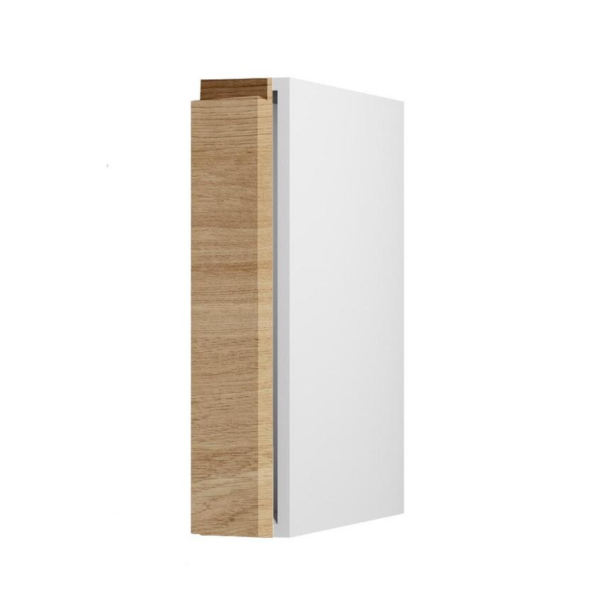 Clerkenwell Matt Natural Oak 720mm x 150mm Full Height Kitchen Door Angled Open
