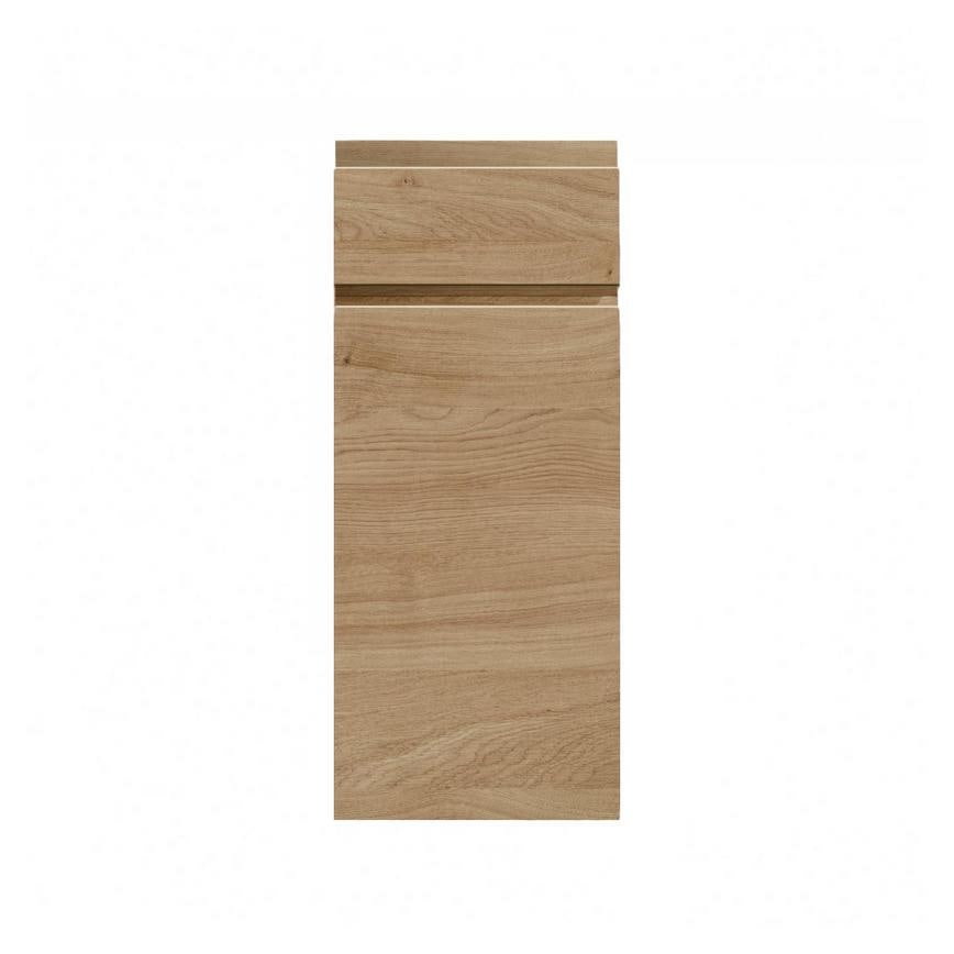 Clerkenwell Matt Natural Oak 557mm x 300mm Full Height Drawerline Kitchen Door Unit Viewed From The Front