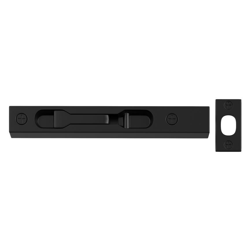 Matt Black 152mm Flush Barrel Door Bolt   