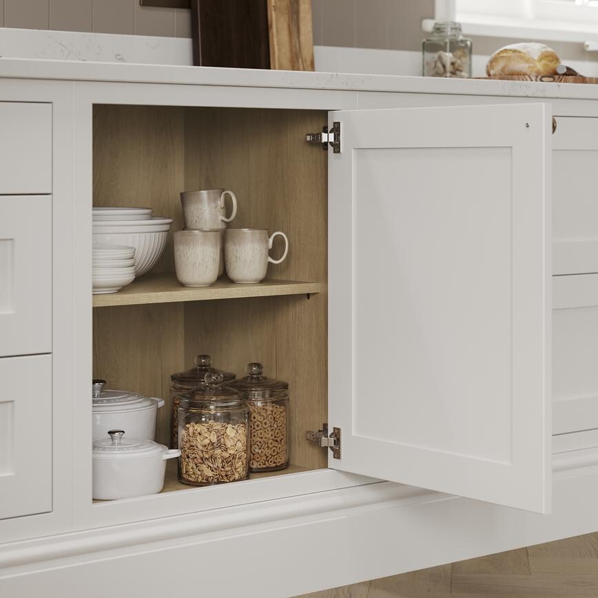 Ilfracombe Mushroom & Porcelain OpenCabinet