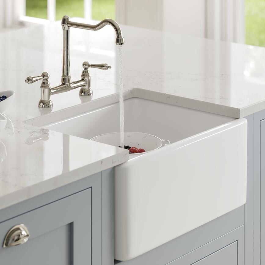 Ilfracombe Mist & Dove Grey Sink & Tap