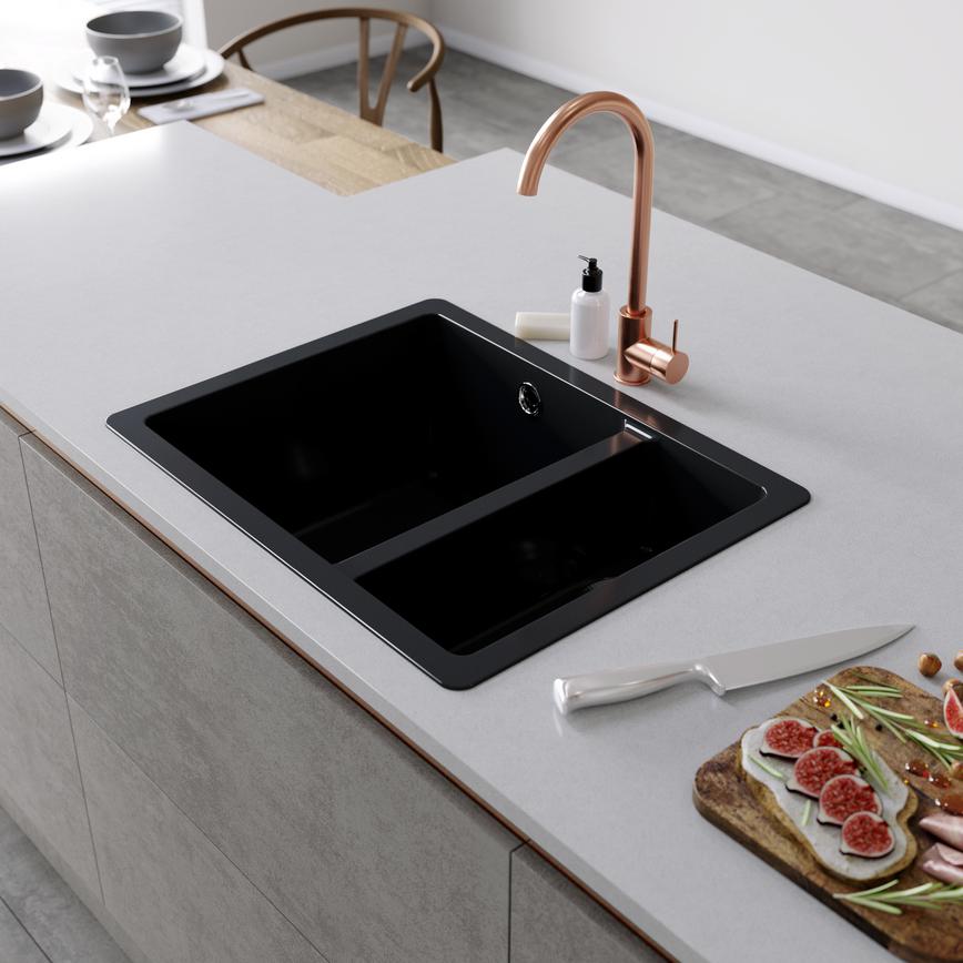 Lamona Grey Granite Composite Sink with Alvo Tap