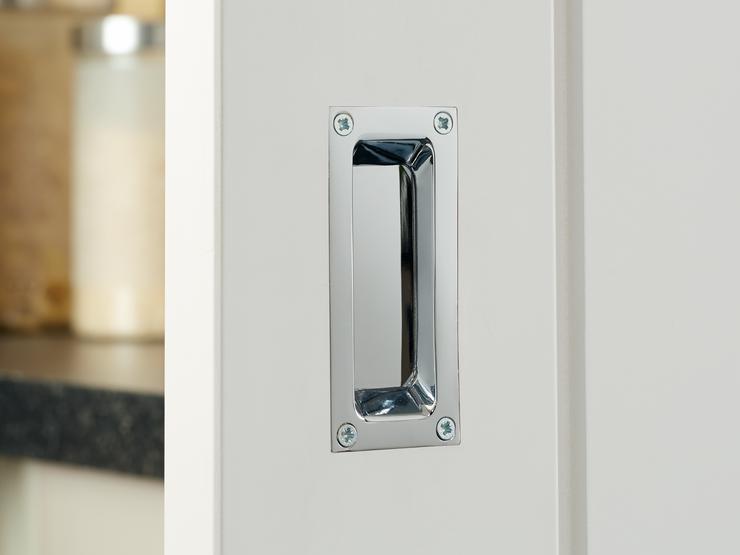 Chrome Flush Handle