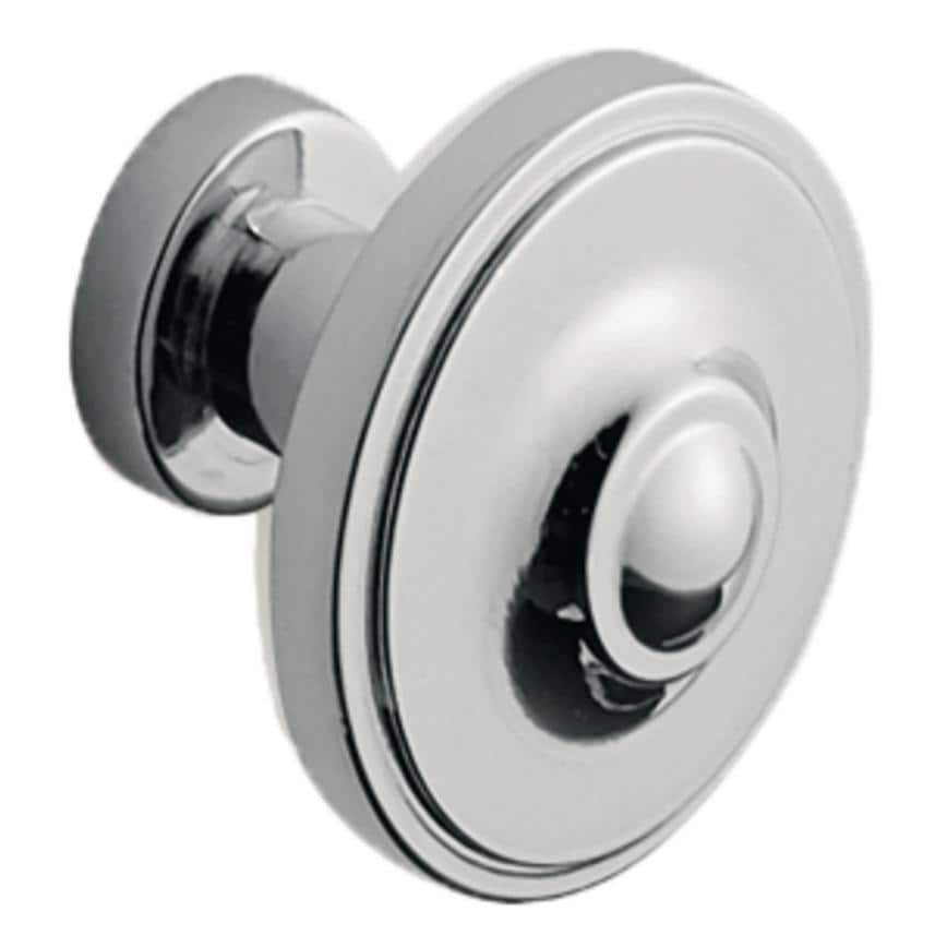 Polished Chrome Round Cupboard Door Knob