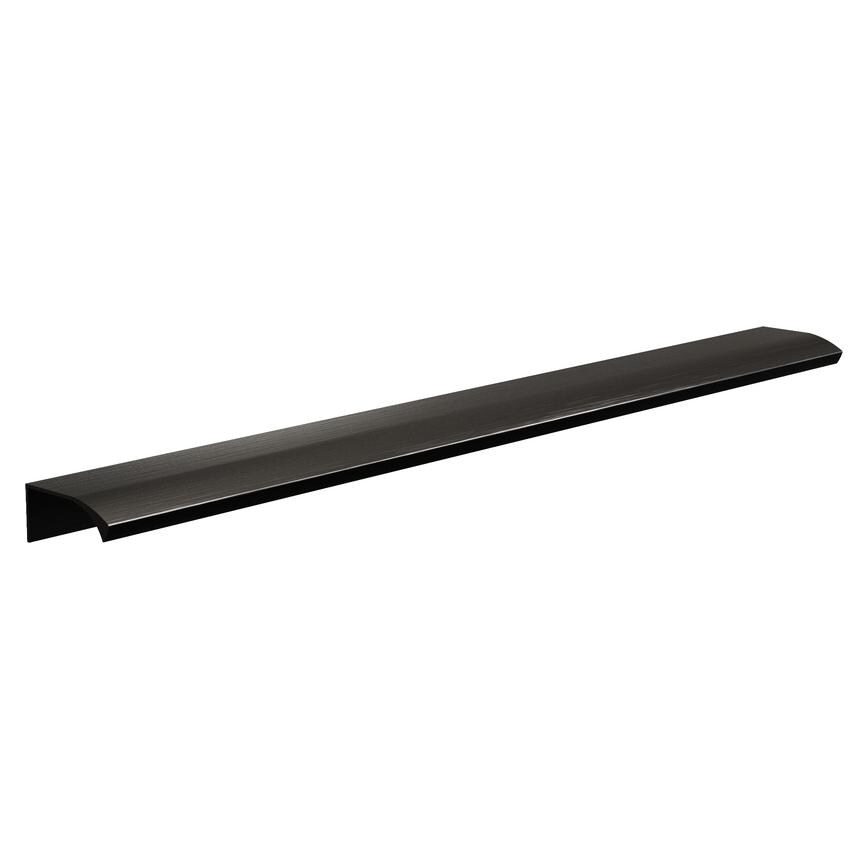 Brushed Black Curved Profile Handle 380mm