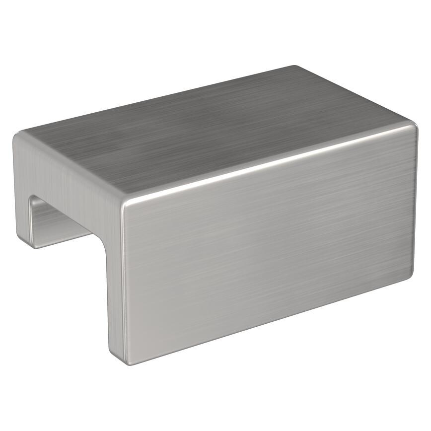 Brushed nickel mounted trim handle