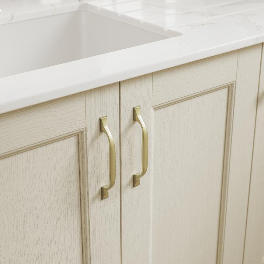 Earl Polished Brass Effect Classic D Cupboard Handle 172mm
