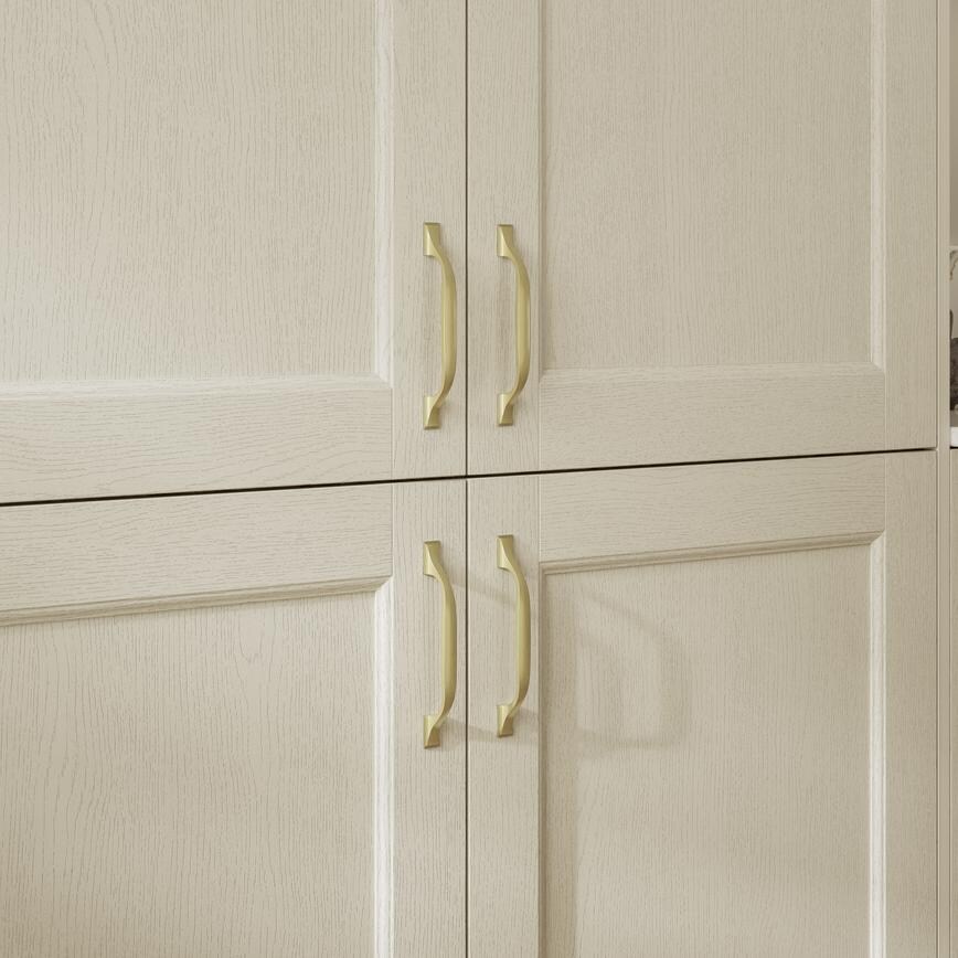 Earl Polished Brass Effect Classic D Cupboard Handle 172mm