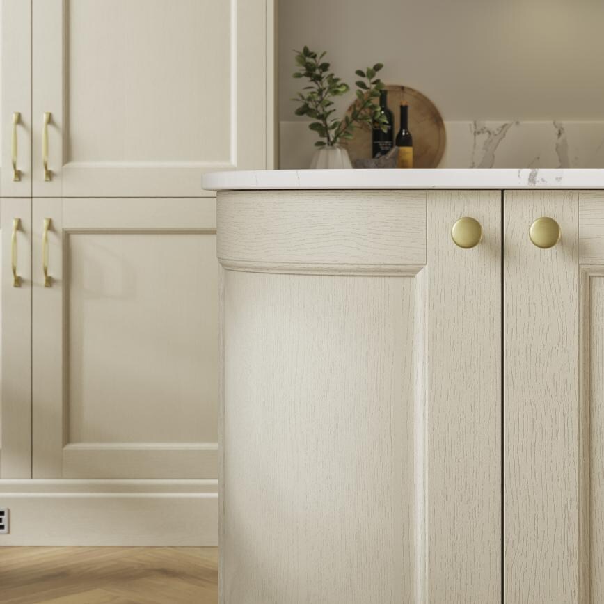 Earl Polished Brass Effect Classic D Cupboard Handle 172mm