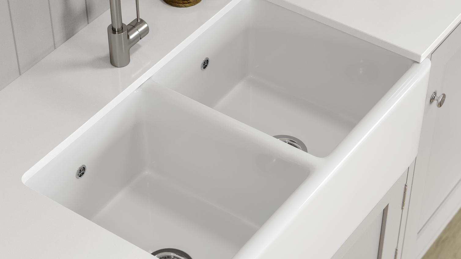 Chilcomb Dove Grey Inframe Sink Cameo