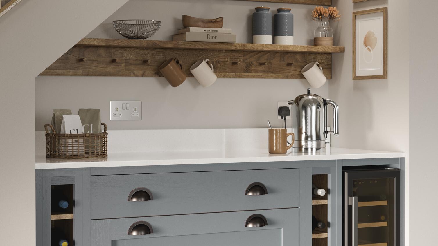 Chilcomb Dusk Blue In-Frame Understairs Cameo