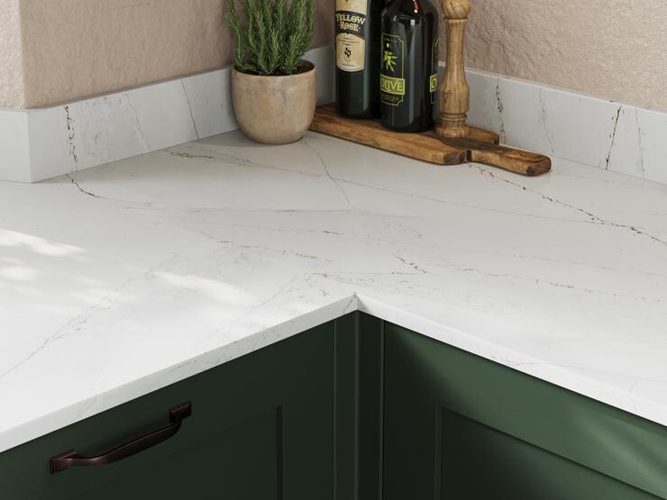 Chilcomb Paint To Order Fir Green Worktop 