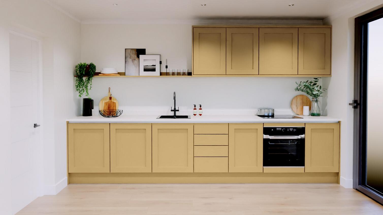 Chilcomb Saffron Handleless EKES Set Shot Single Wall