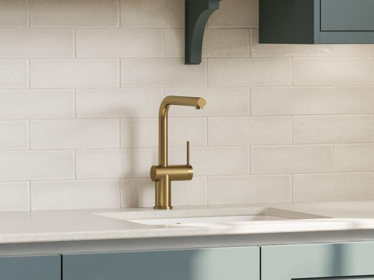 Chilcomb Laguna Blue Handleless Sink And Tap