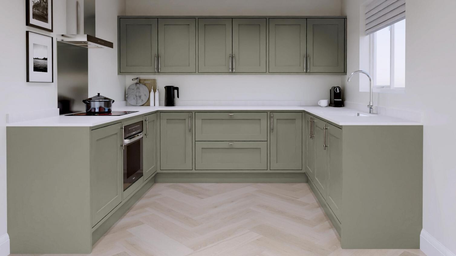 Chilcomb In Frame Estate Green EKES U Shape