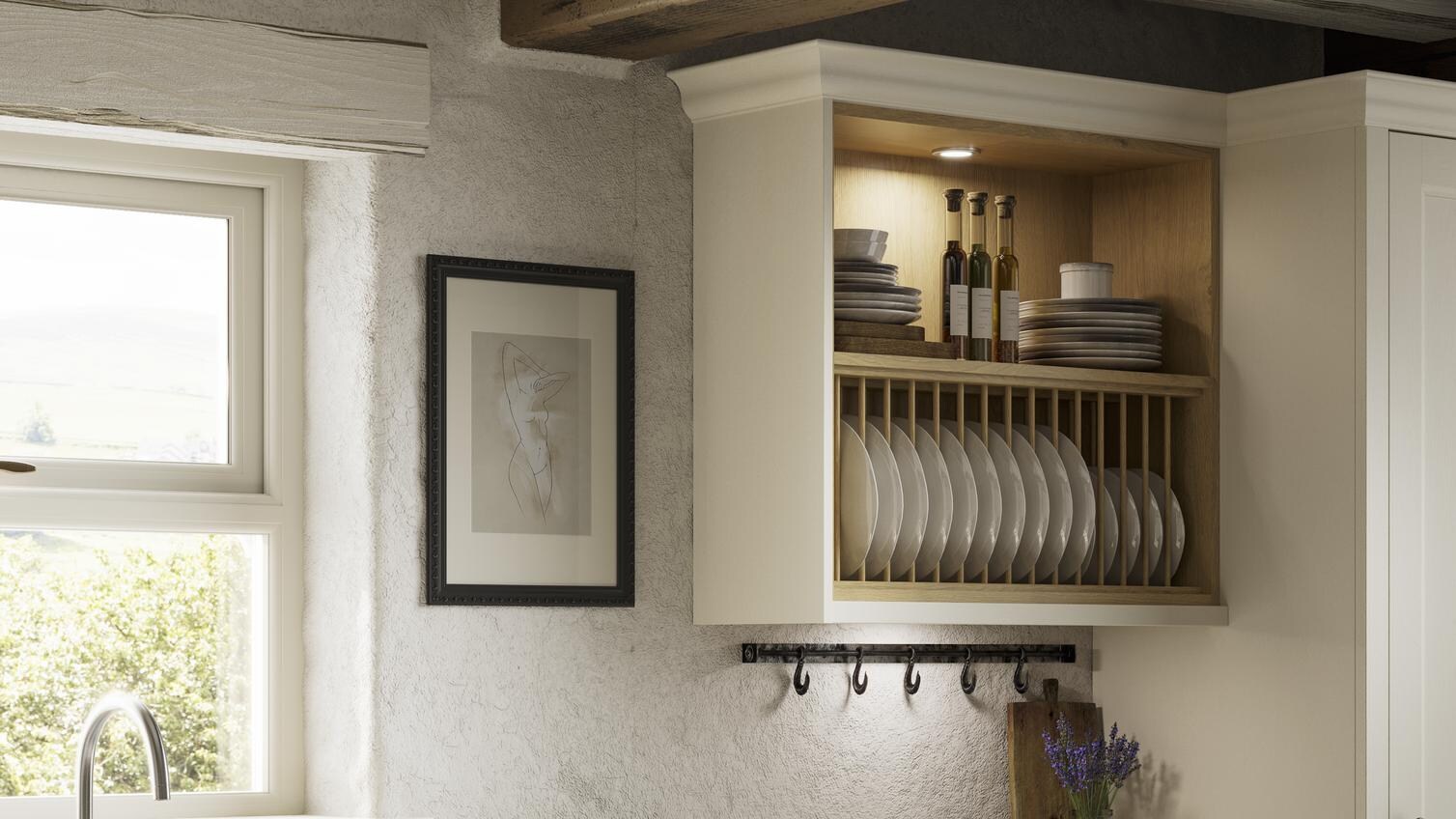 Elmbridge Porcelain Mounted Plate Rack Cameo