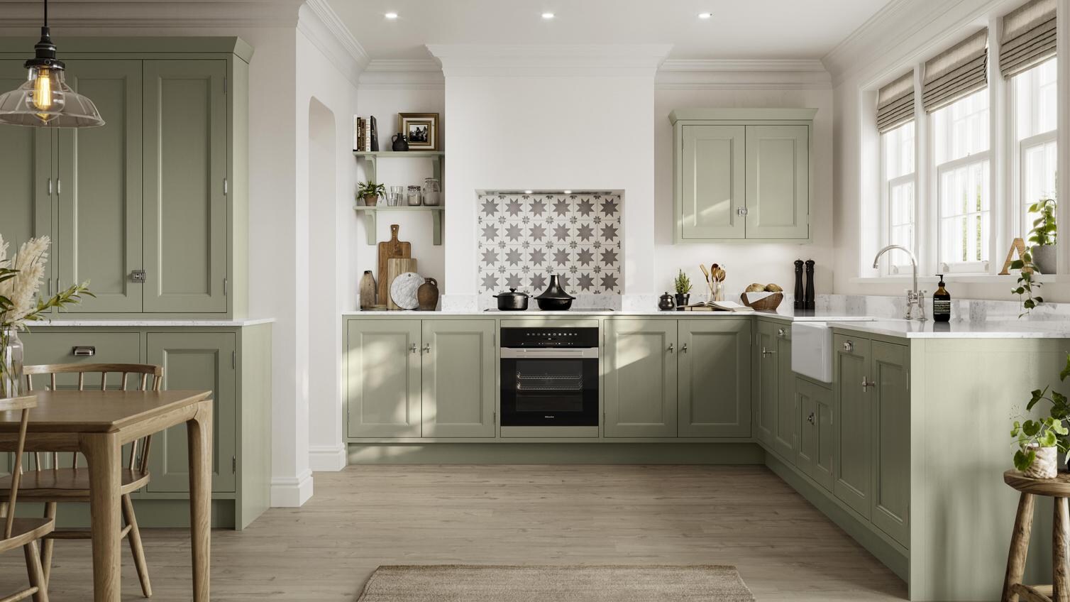 Elmbridge Sage Green In-frame Main Set Shot