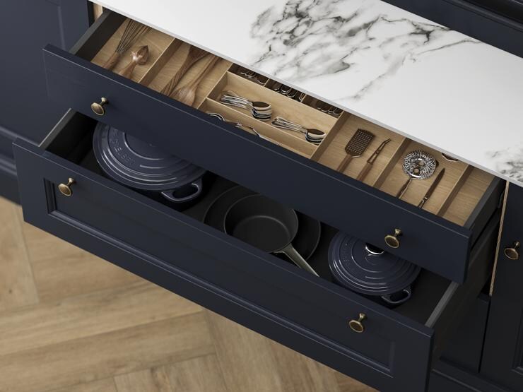 Elmbridge Navy Cutlery Drawer