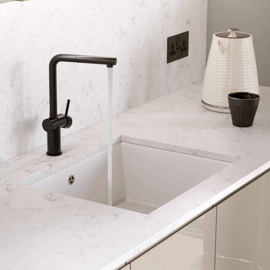 Clerkenwell Gloss Sandstone Sink & Tap