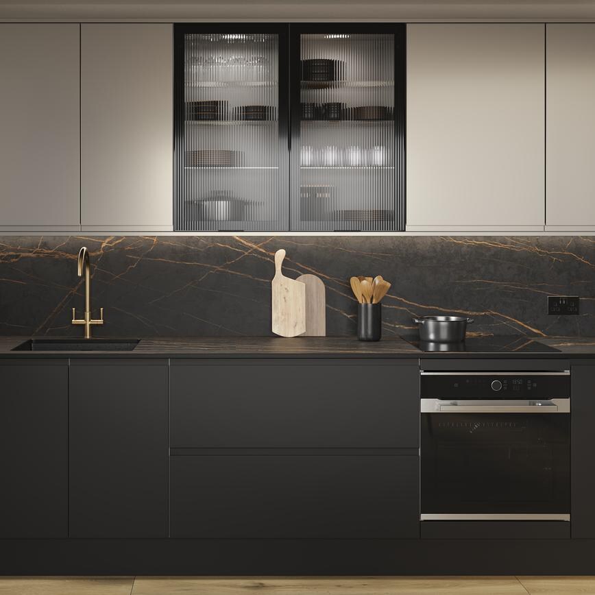 Clerkenwell Matt Metallic Titanium & Super Matt Charcoal Alternative Set Shot