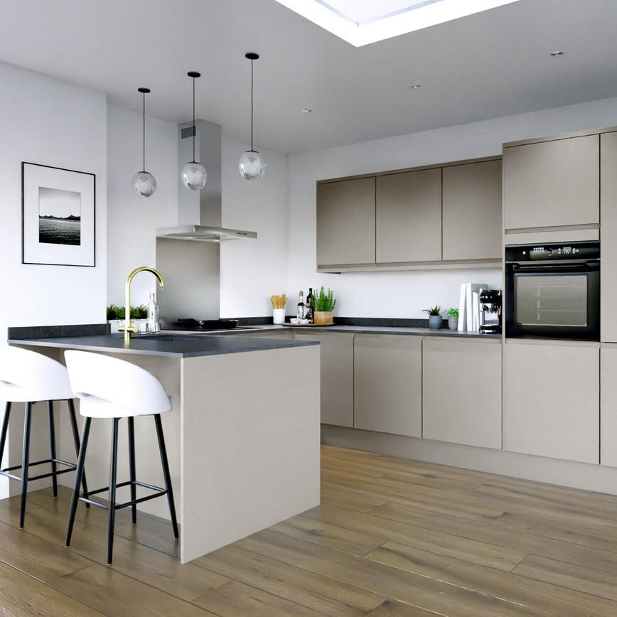 Clerkenwell Matt Metallic Titanium EKES Peninsula