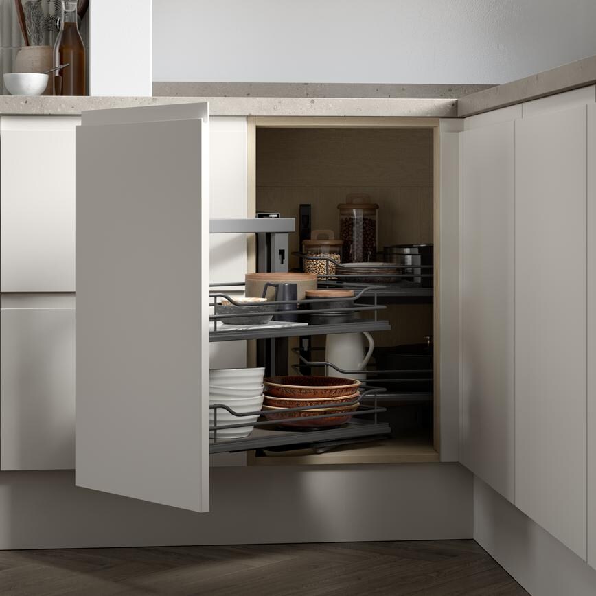 Clerkenwell Super Matt Porcelain Sandstone OpenCabinet 