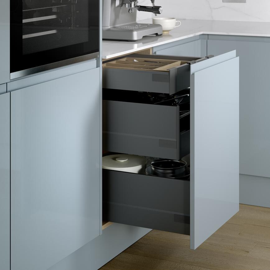 Clerkenwell Gloss Mist & Gloss Dove Grey Base Storage