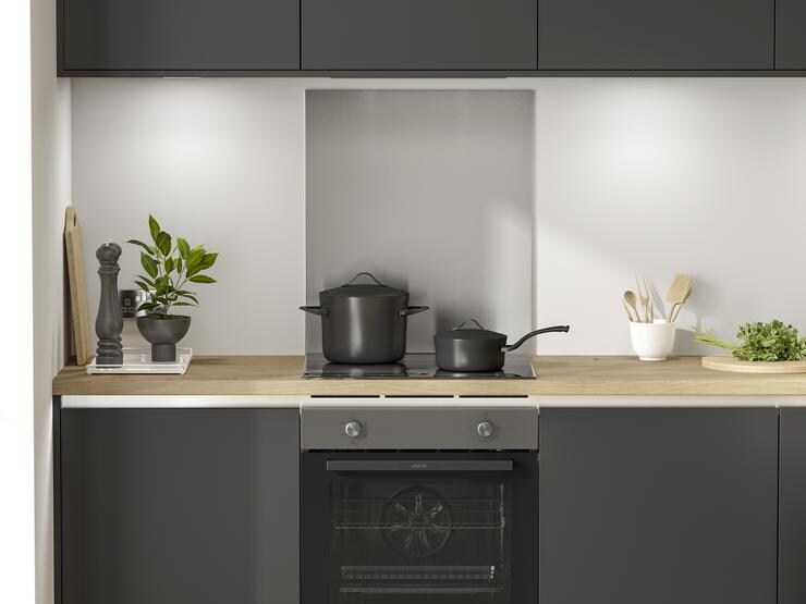 Greenwich Super Matt Charcoal Handleless Cameo
