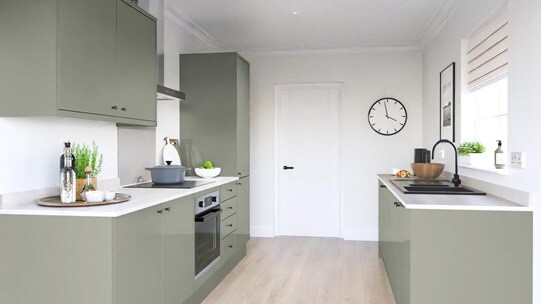 Greenwich Gloss Reed Green EKES Galley