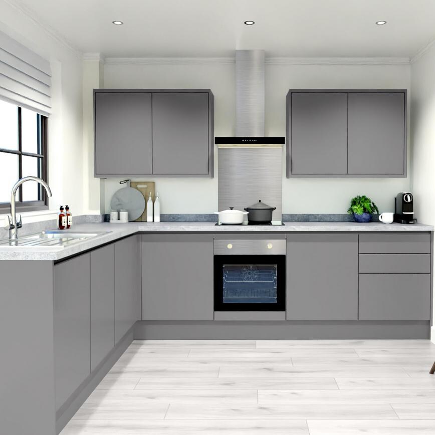 Greenwich Slate Grey Linear EKES LShape
