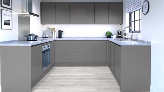 Greenwich Slate Grey Linear EKES Ushape