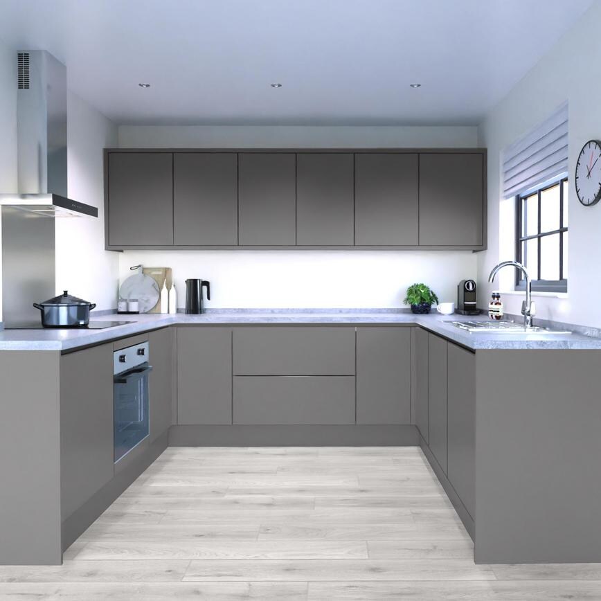 Greenwich Slate Grey Linear EKES Ushape