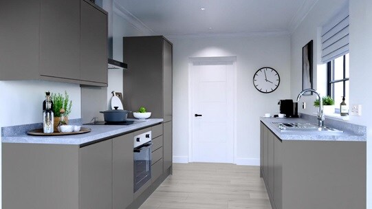 Greenwich Slate Grey Linear EKES Galley