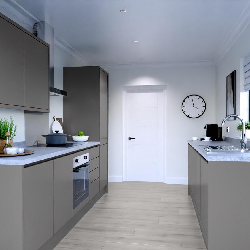 Greenwich Slate Grey Linear EKES Galley