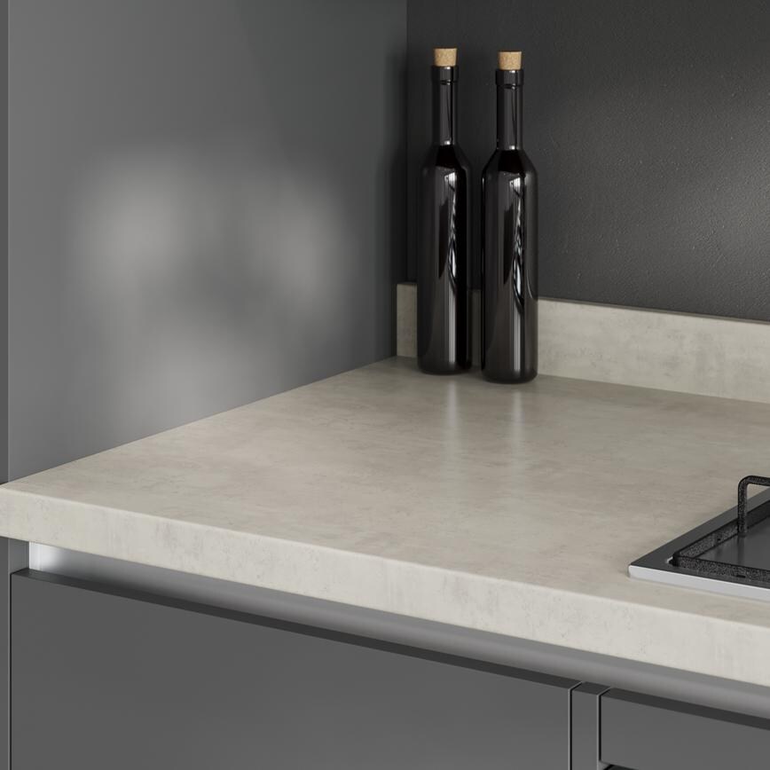 Greenwich Slate Grey Handleless Worktop Cameo