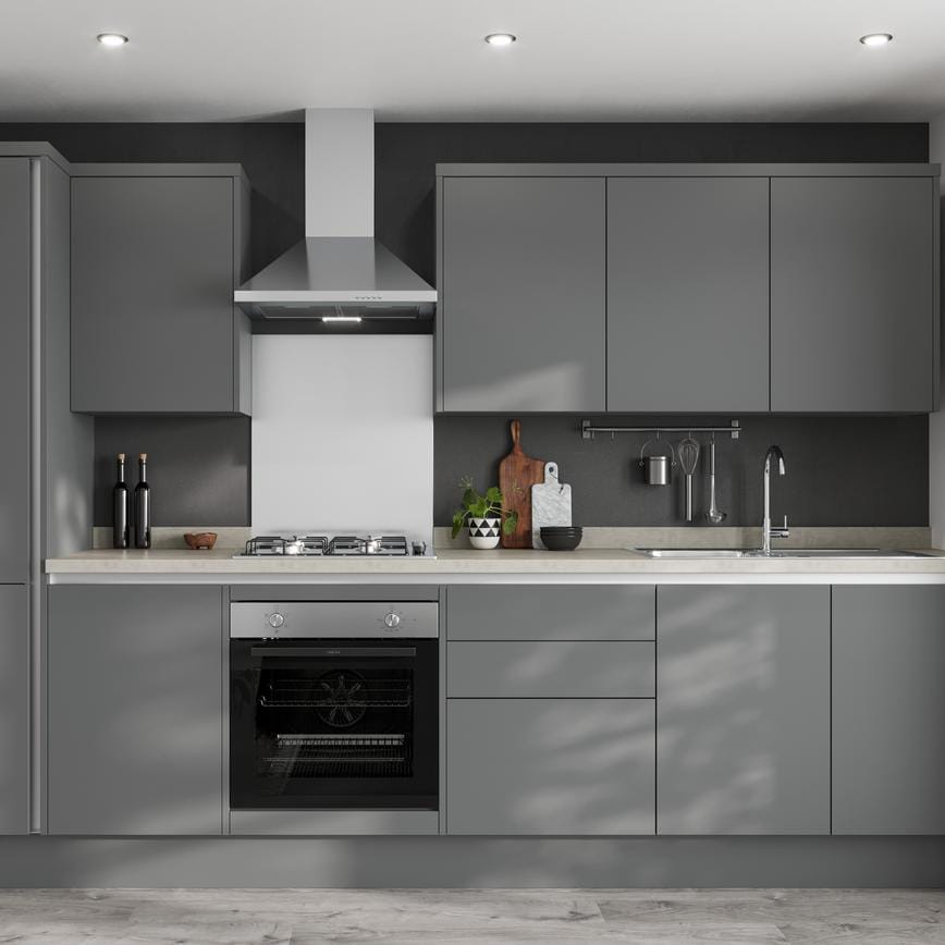 Greenwich Slate Grey Handleless Cameo